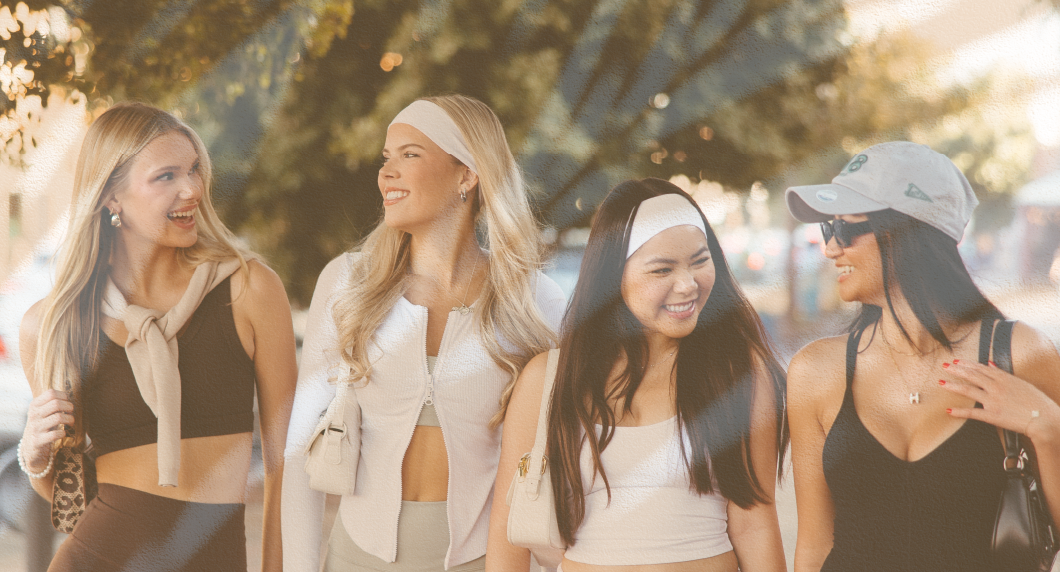 4 ASU girls waking down the street