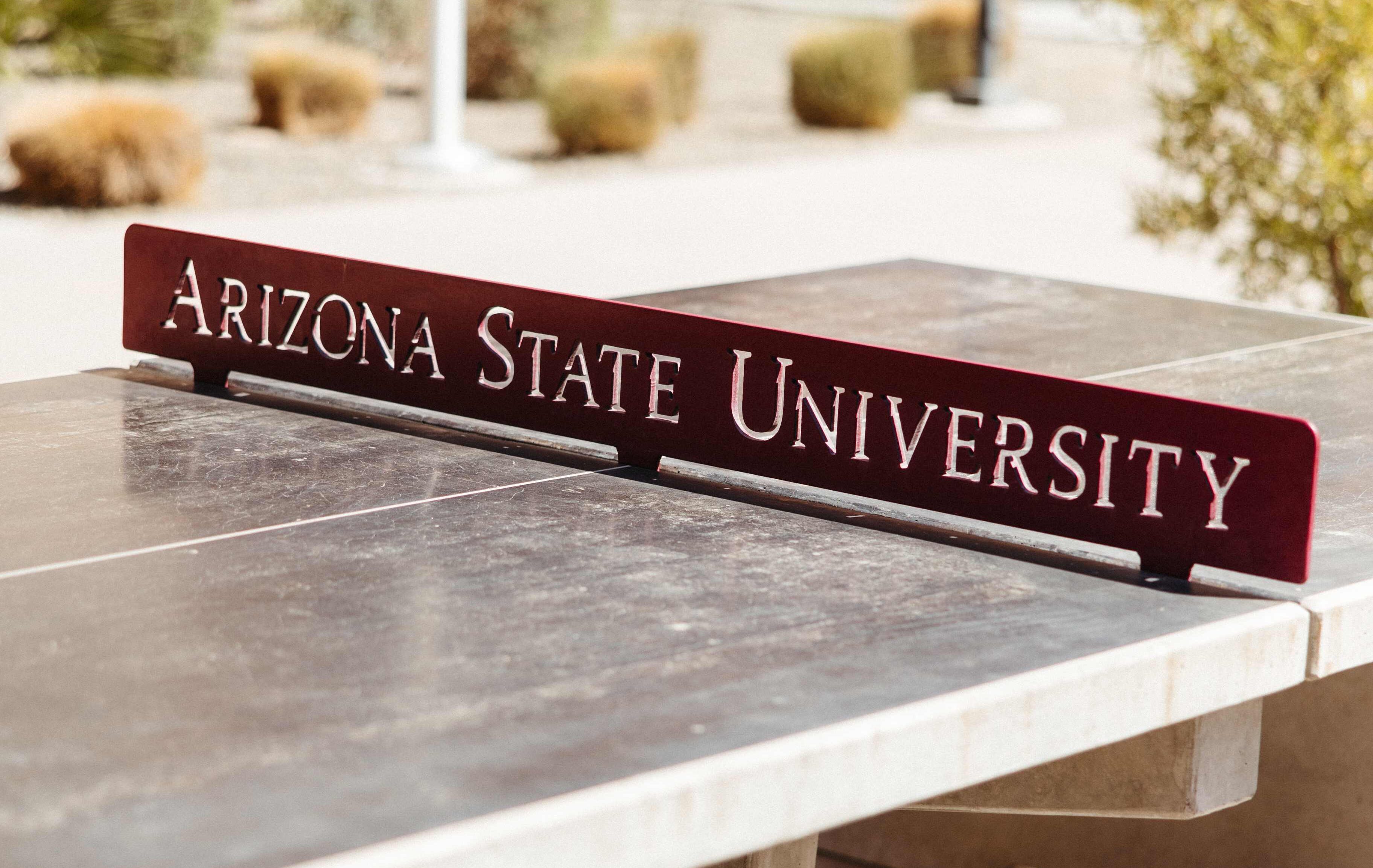 Arizona State University ping pong table
