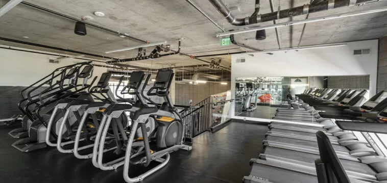 Image of the gym at Vertex Apartments