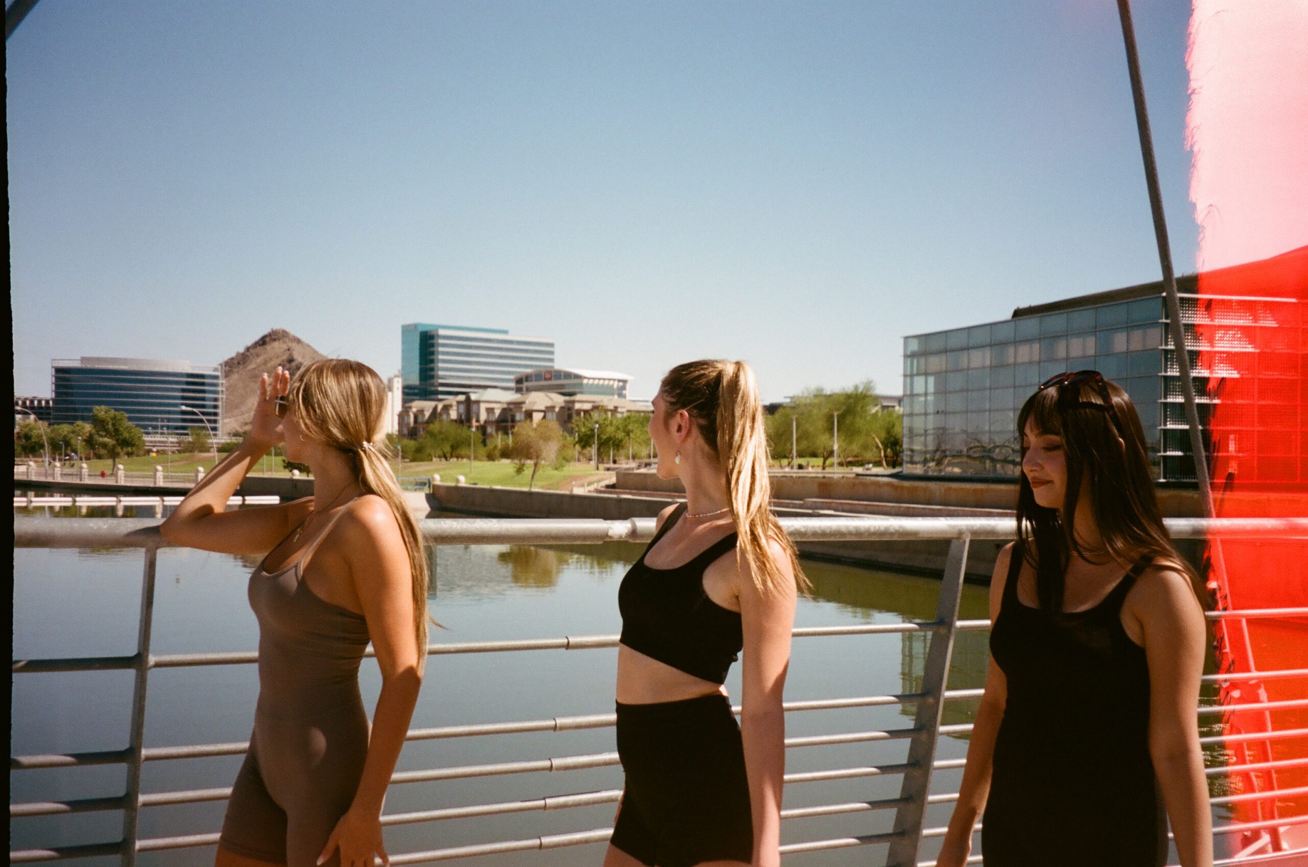 ASU students taking a walk around Tempe Town Lake