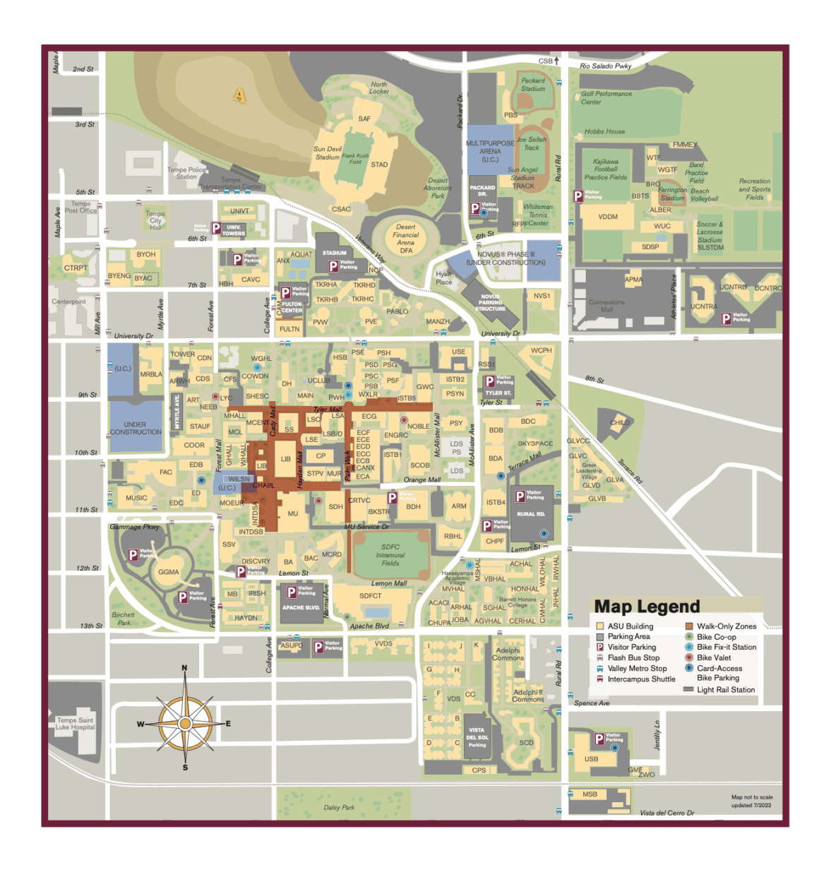 map of asu