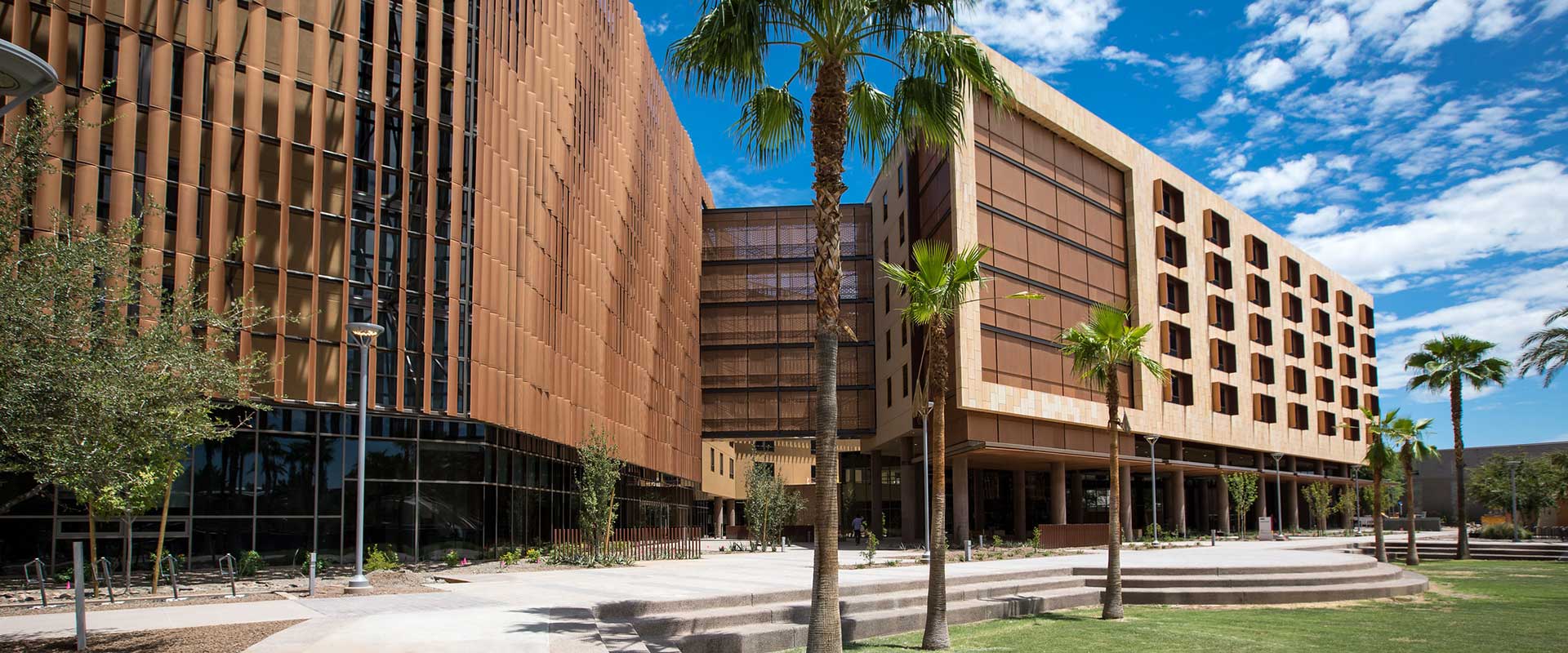 Exterior photo of Tooker dorms at ASU