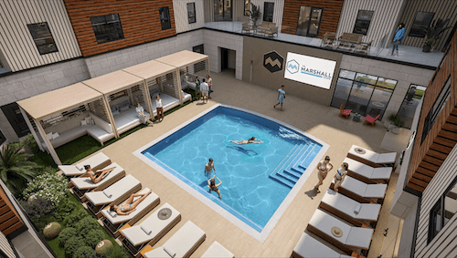 marshall tempe pool deck