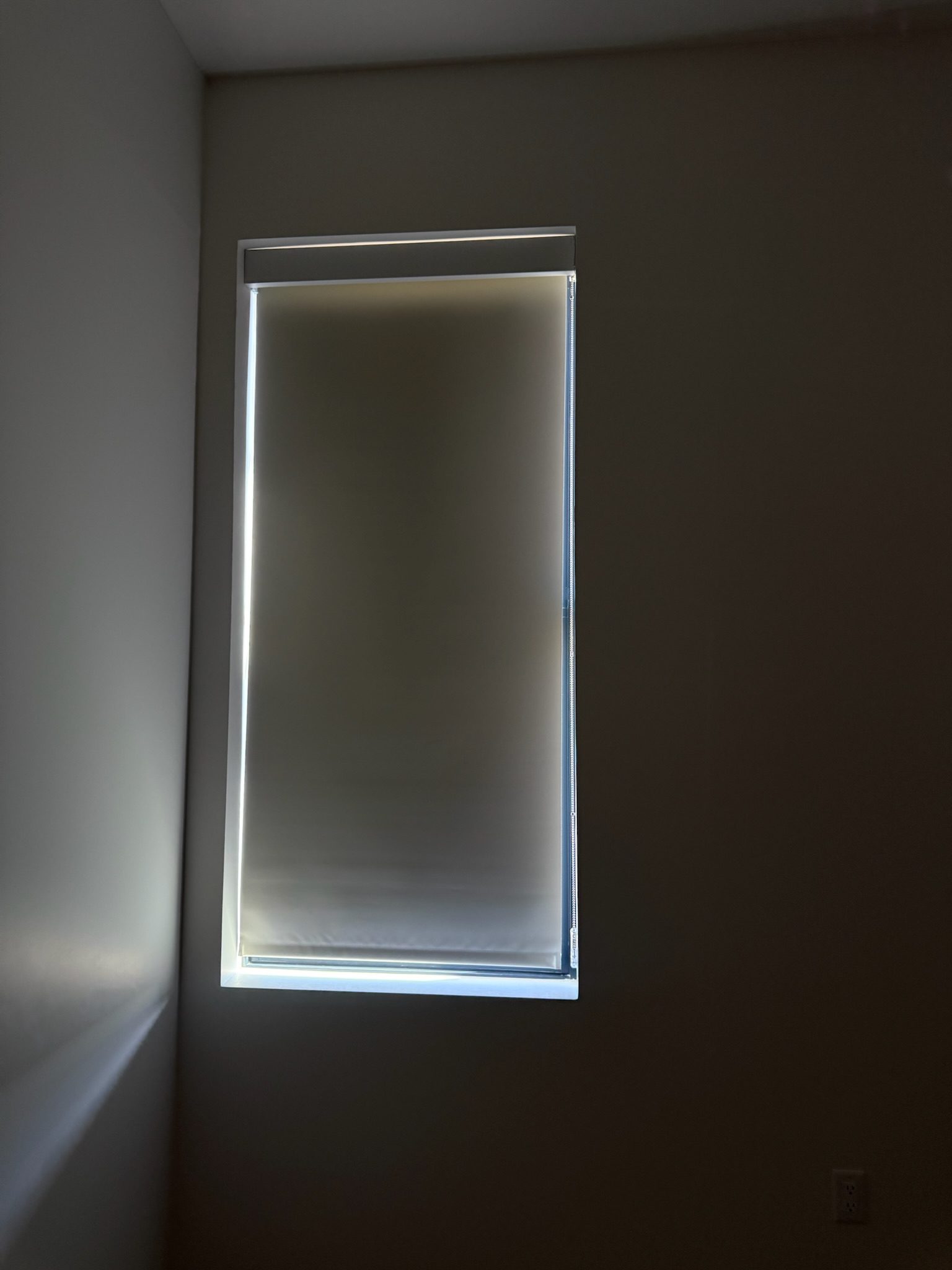 Blackout shades installed on floors 13 through 15.