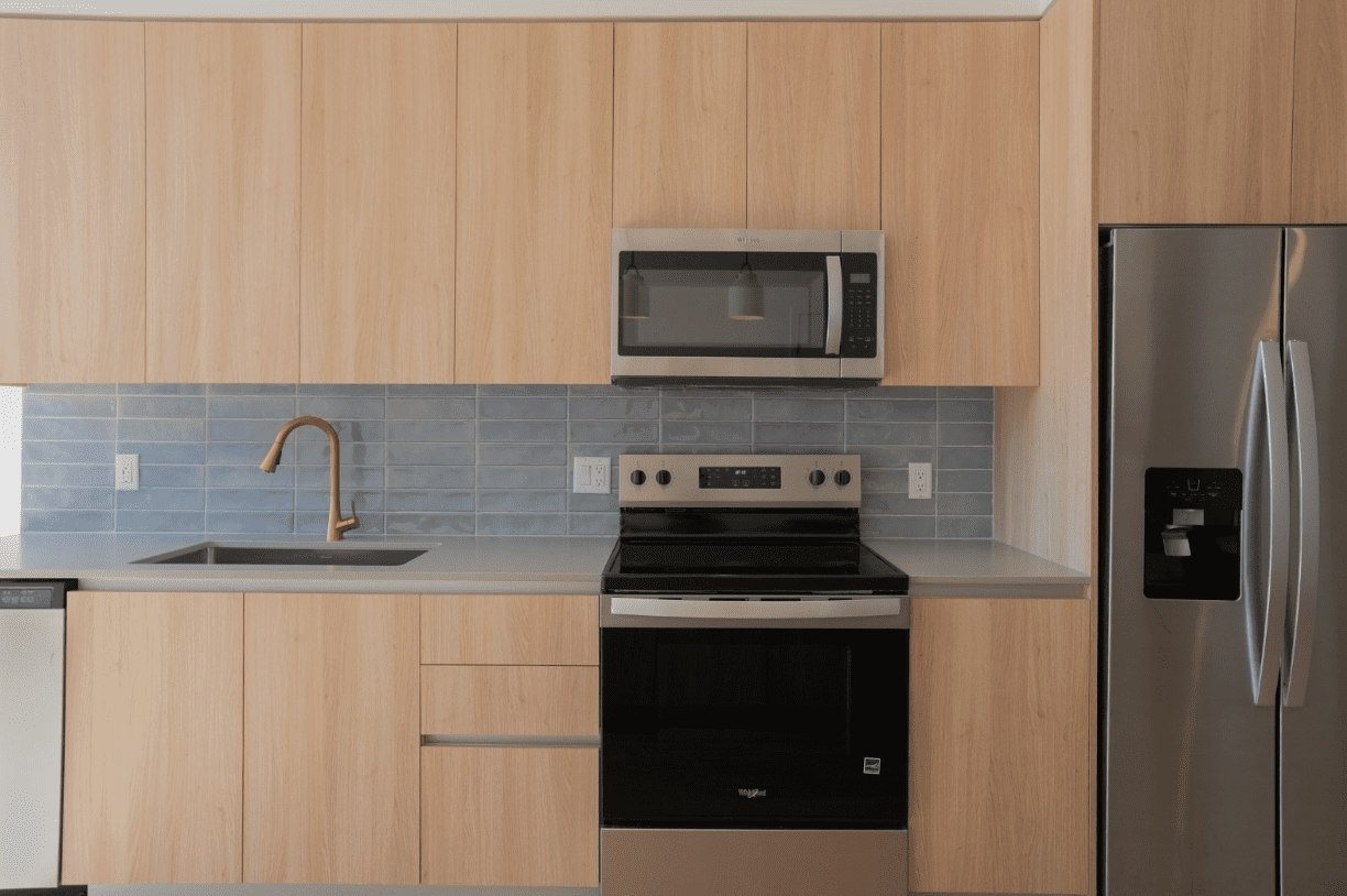 Model kitchen at Rambler Tempe.